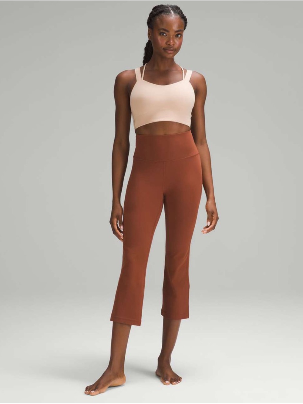 Lululemon Groove Super High Rise Crop Flare 23” Nulu Brown Size 14